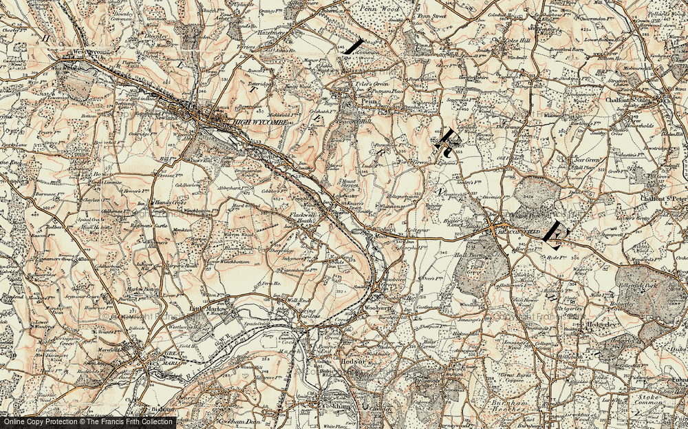 Old Map of Loudwater, 1897-1898 in 1897-1898
