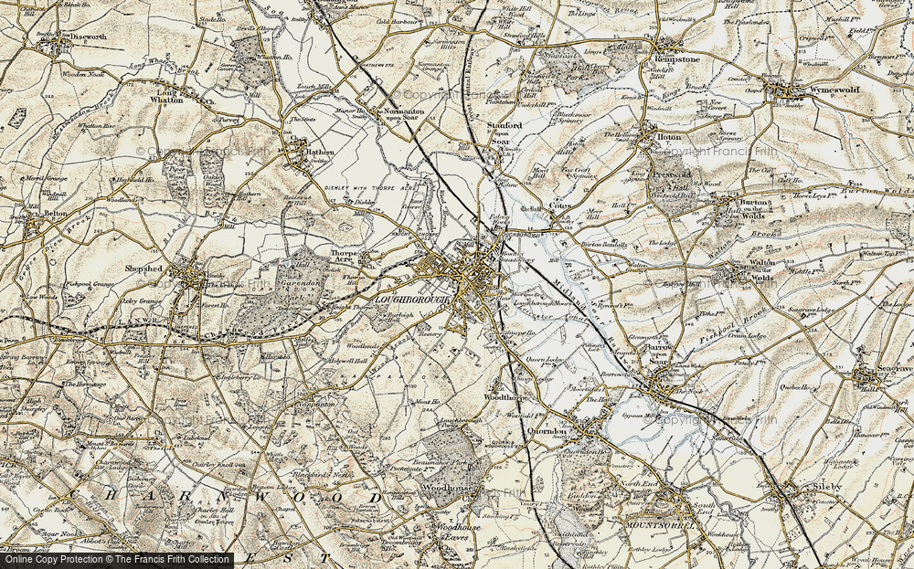 Old Map of Loughborough, 1902-1903 in 1902-1903