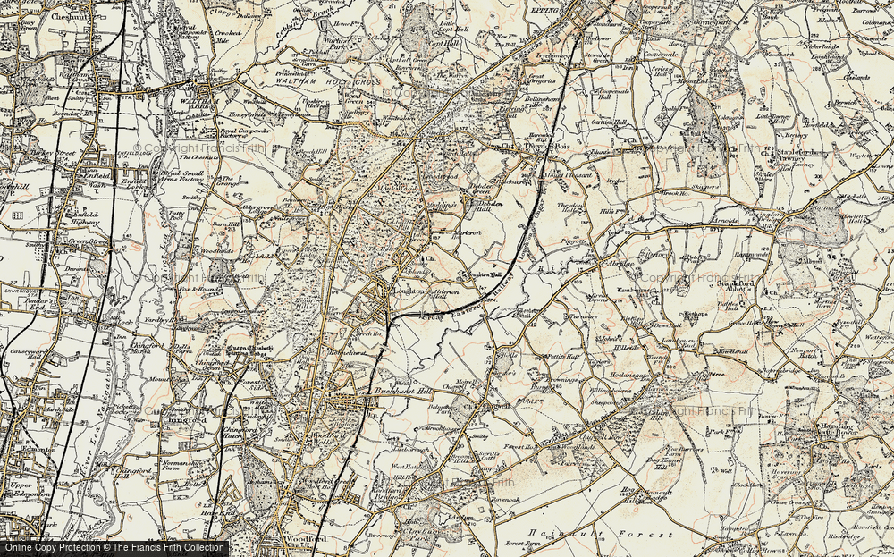 Old Map of Loughton, 1897-1898 in 1897-1898