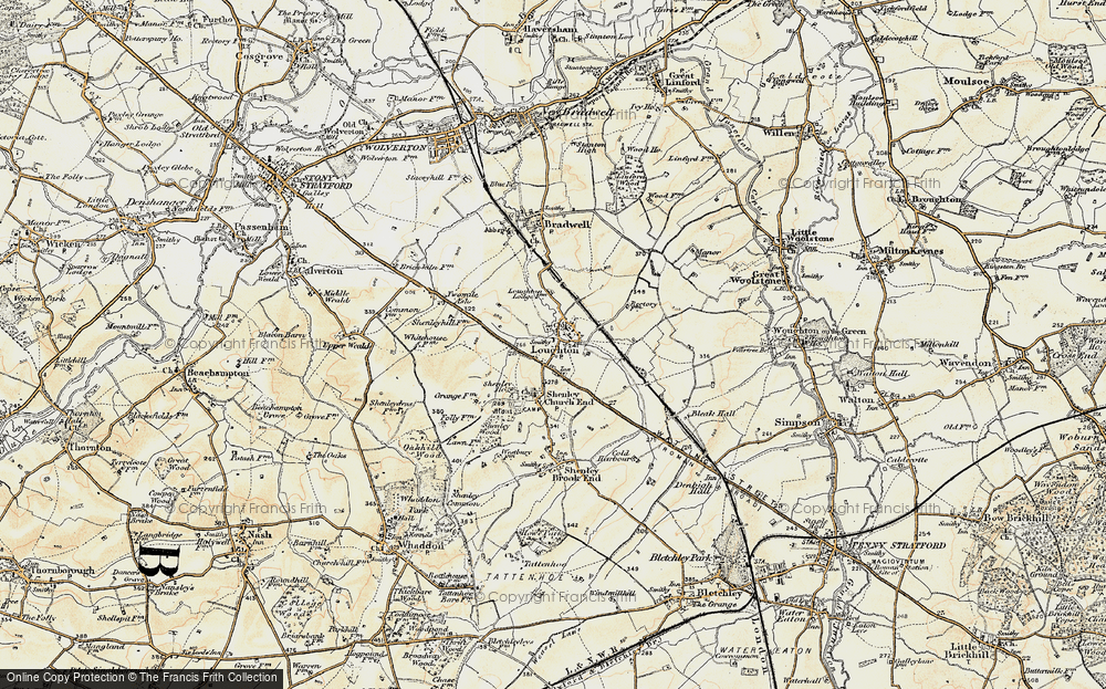 Old Map of Loughton, 1898-1901 in 1898-1901