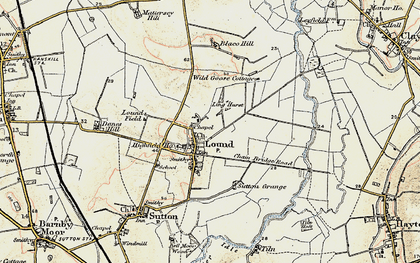 Old map of Lound in 1903