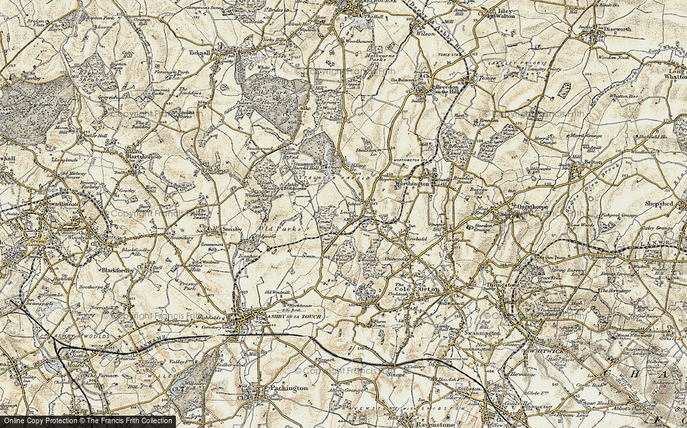 Old Map of Lount, 1902-1903 in 1902-1903