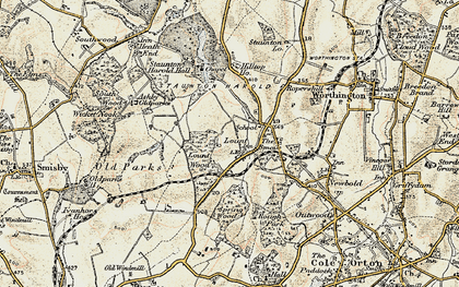 Old map of Lount in 1902-1903
