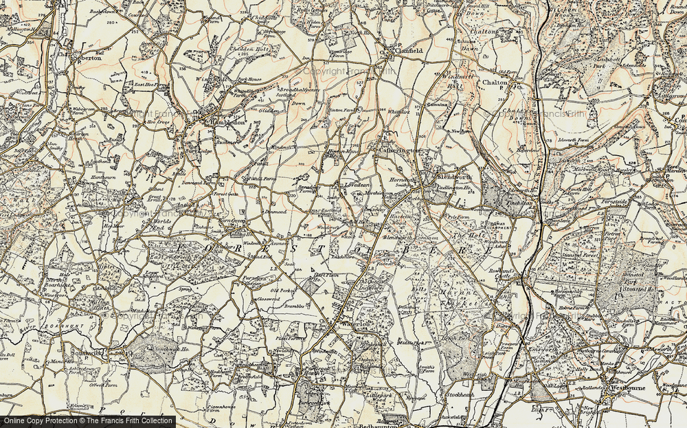 Old Map of Lovedean, 1897-1899 in 1897-1899