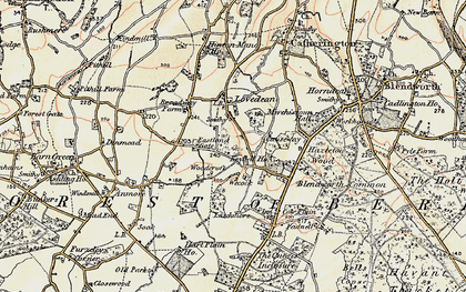 Old map of Lovedean in 1897-1899