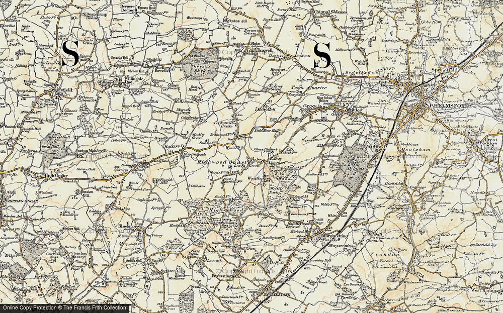 Old Map of Loves Green, 1898 in 1898