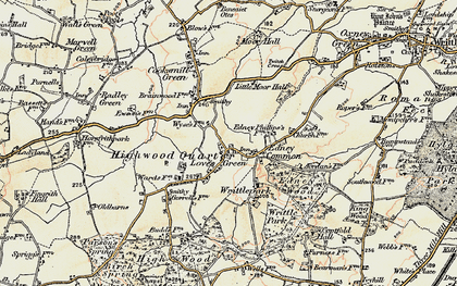 Old map of Wyse's Cottage in 1898