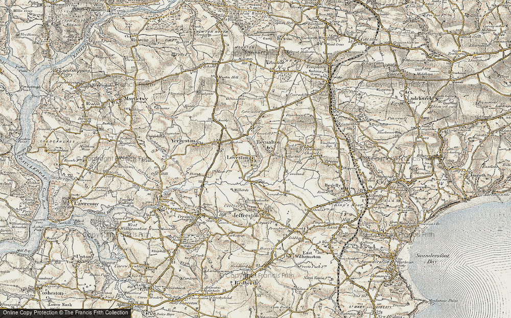 Old Map of Loveston, 1901-1912 in 1901-1912