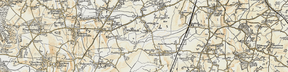 Old map of Lovington in 1899