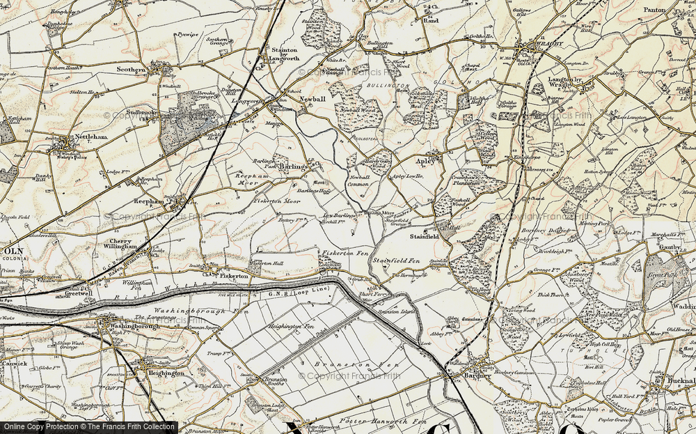 Old Map of Low Barlings, 1902-1903 in 1902-1903