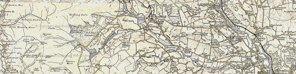 Old map of Low Bradfield in 1903