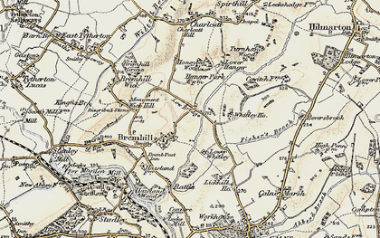 Old map of Fisher's Brook in 1899
