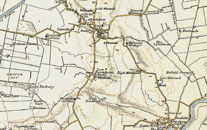 Old map of High Burnham in 1903