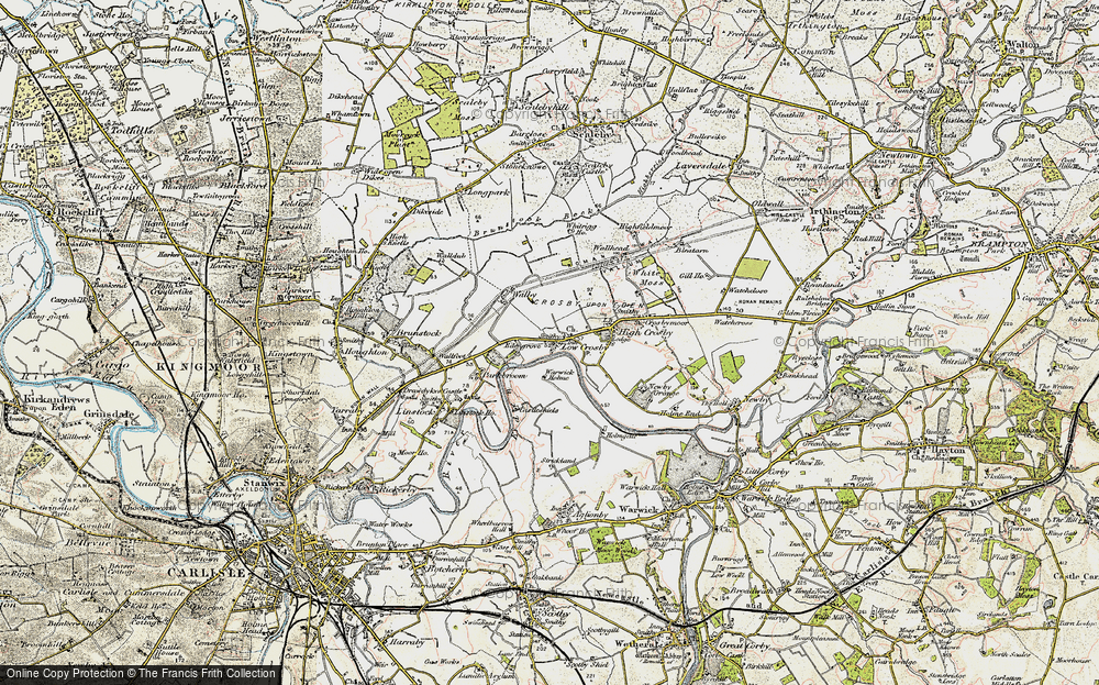 Old Map of Low Crosby, 1901-1904 in 1901-1904