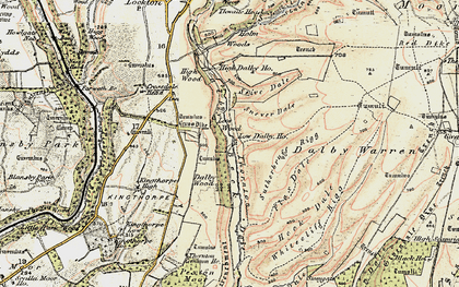 Old map of Low Dalby in 1903-1904