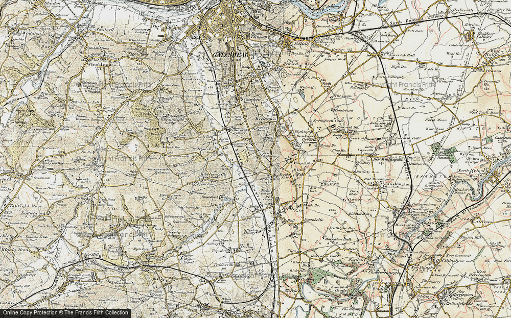 Old Map of Low Eighton, 1901-1904 in 1901-1904