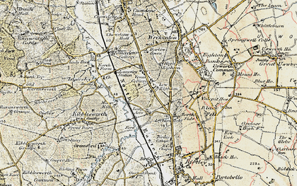 Old map of Low Eighton in 1901-1904