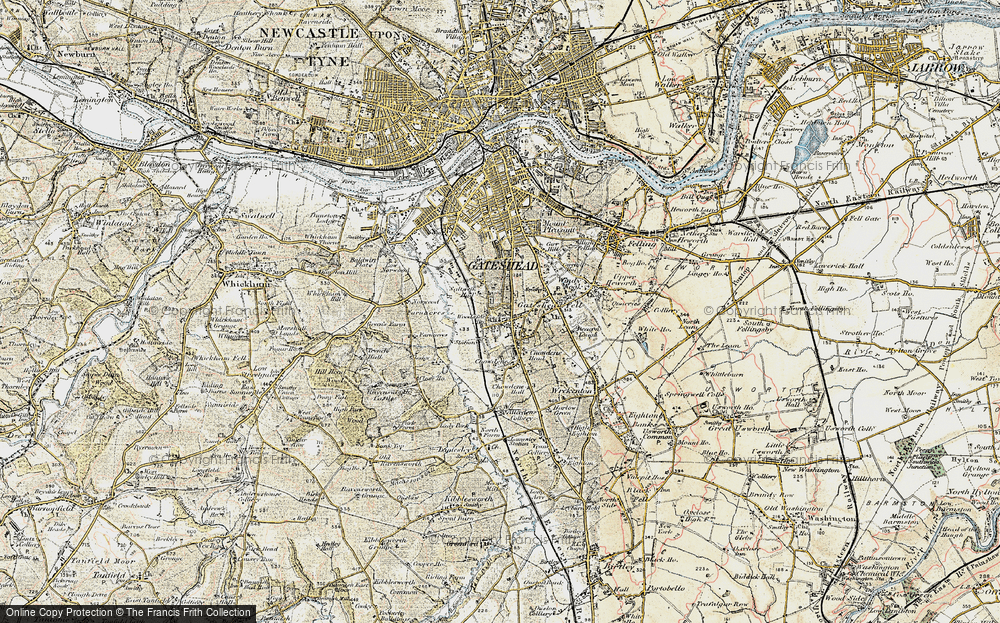 Old Map of Low Fell, 1901-1904 in 1901-1904