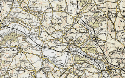 Old map of Low Fold in 1903-1904