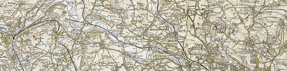 Old map of Low Fold in 1903-1904