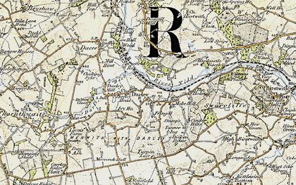 Old map of Low Green in 1903-1904