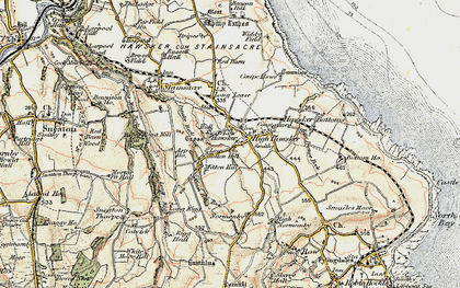 Old map of Low Hawsker in 1903-1904