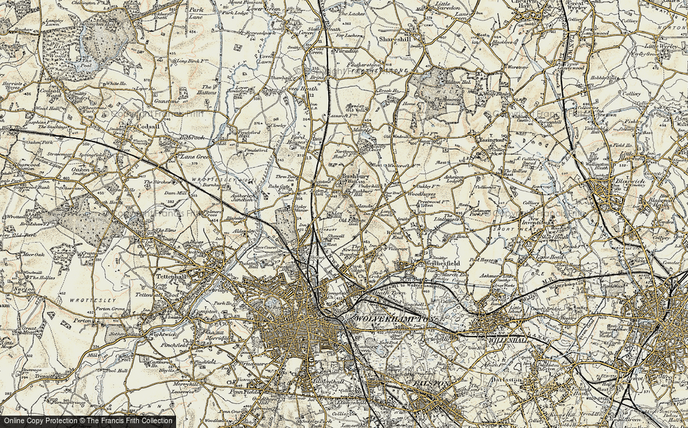 Old Map of Low Hill, 1902 in 1902