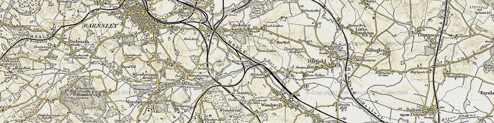 Old map of Low Laithes in 1903