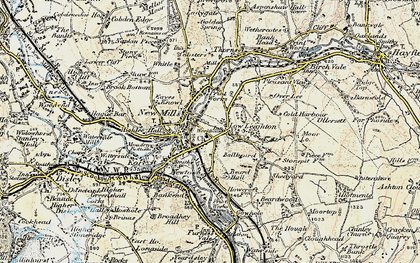 Old map of Low Leighton in 1902-1903