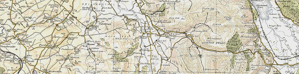 Old map of Low Lorton in 1901-1904