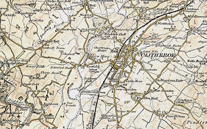 Old map of Low Moor in 1903-1904
