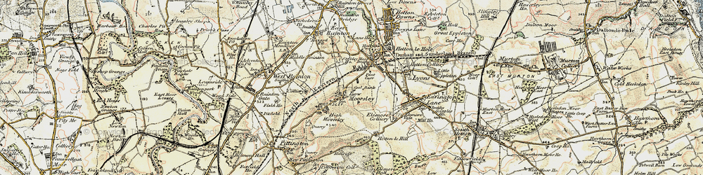 Old map of Low Moorsley in 1901-1904
