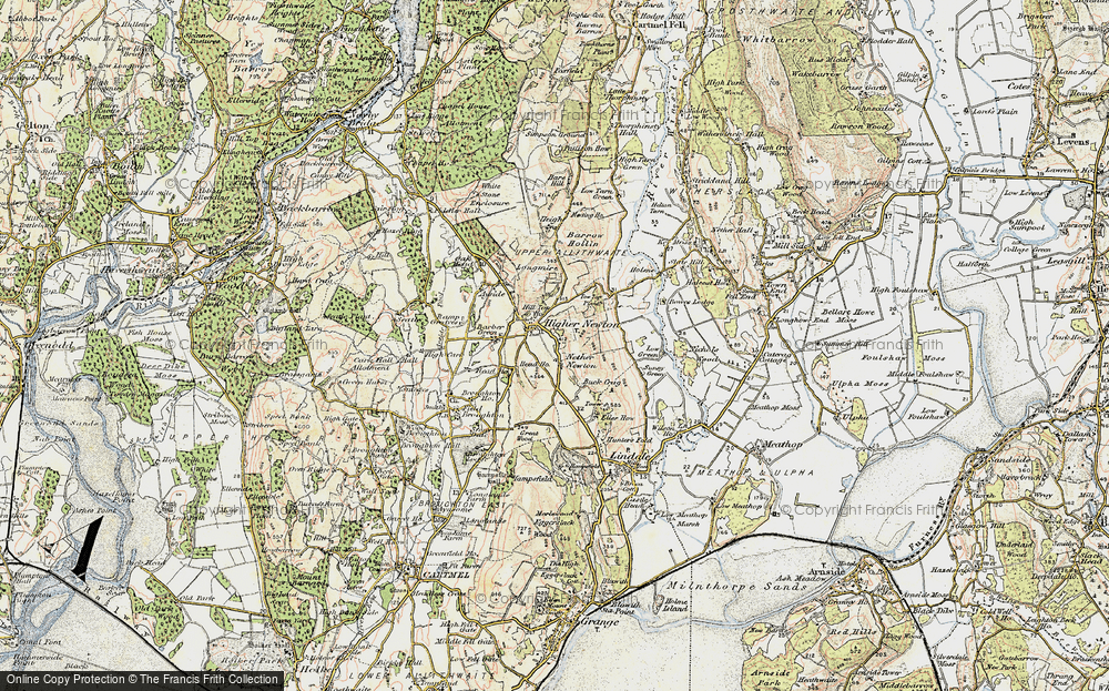 Old Map of Low Newton, 1903-1904 in 1903-1904
