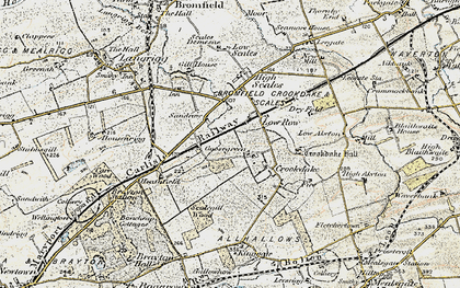 Old map of Low Row in 1901-1904