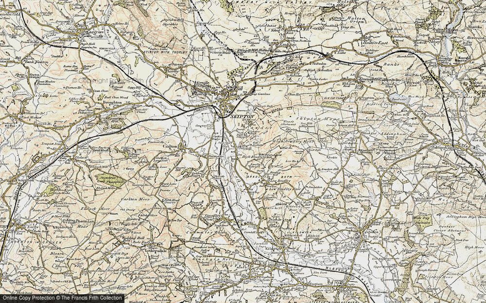Old Map of Low Snaygill, 1903-1904 in 1903-1904