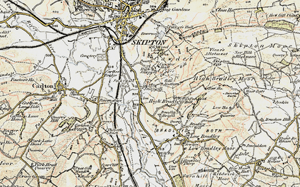 Old map of Low Snaygill in 1903-1904