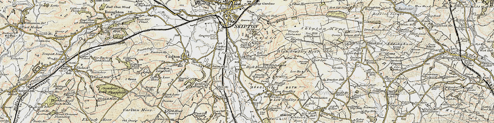 Old map of Low Snaygill in 1903-1904