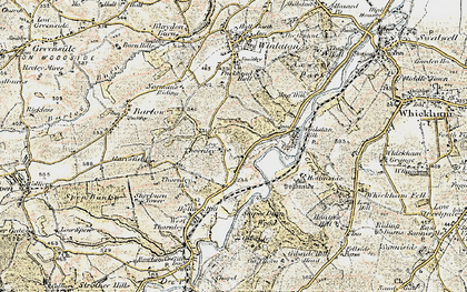 Old map of Low Thornley in 1901-1904