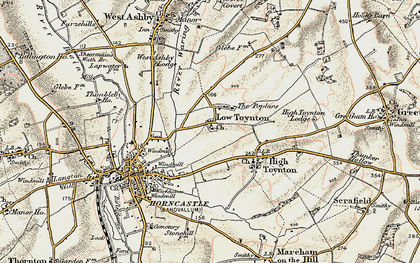 Old map of Low Toynton in 1902-1903
