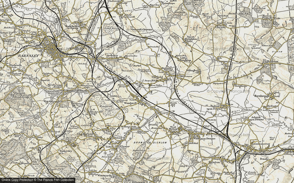 Old Map of Low Valley, 1903 in 1903