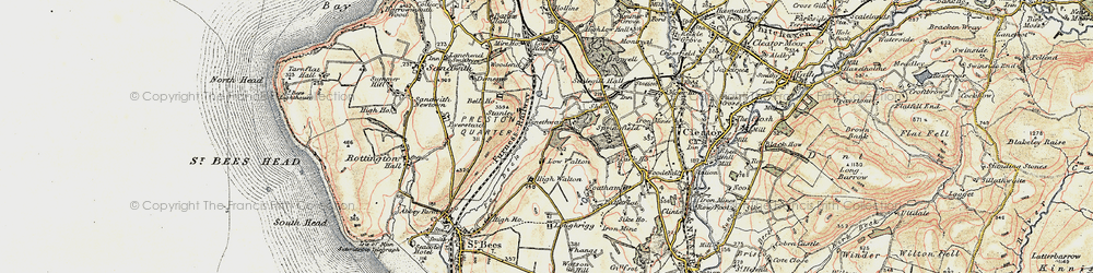 Old map of Linethwaite in 1903-1904
