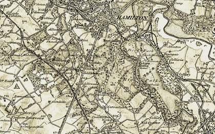 Old map of Low Waters in 1904-1905