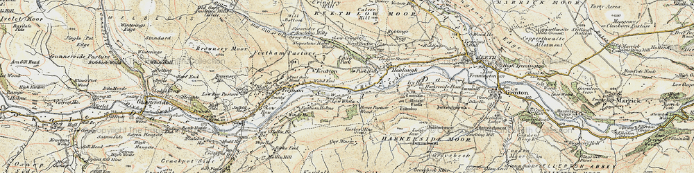Old map of Low Whita in 1903-1904