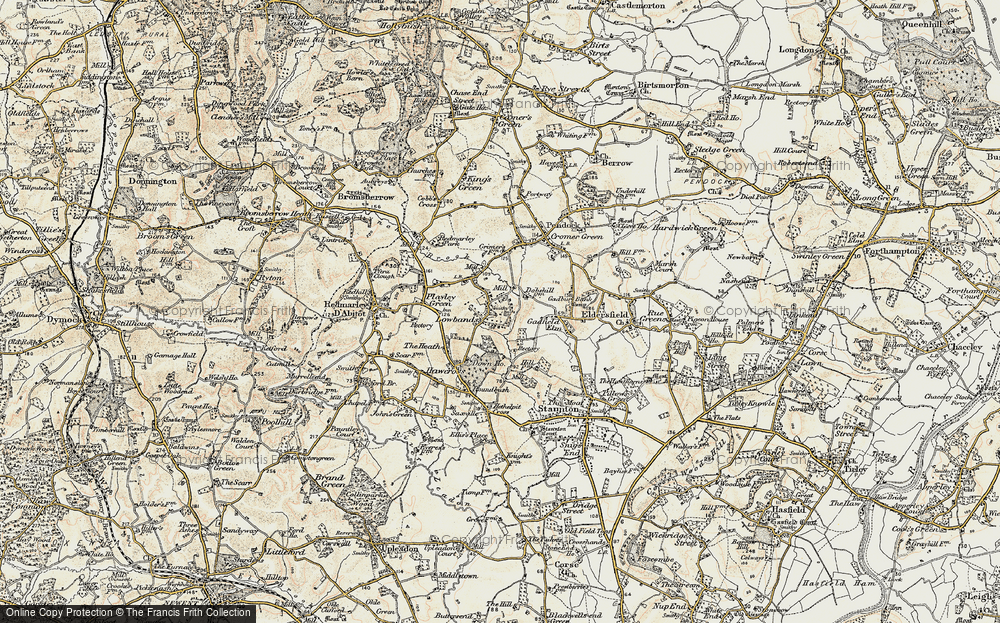 Old Map of Lowbands, 1899-1900 in 1899-1900