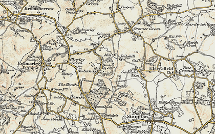 Old map of Lowbands in 1899-1900