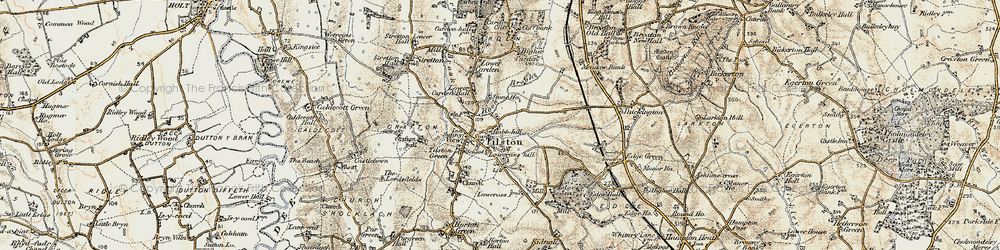 Old map of Lowcross Hill in 1902