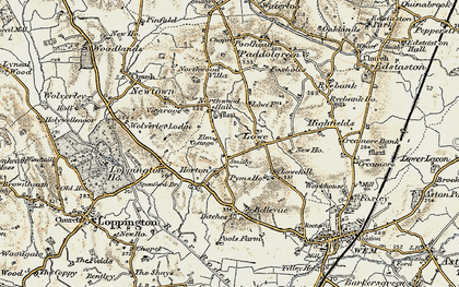 Old map of Lowe in 1902