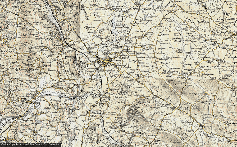 Old Map of Lowe Hill, 1902-1903 in 1902-1903
