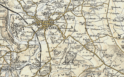 Old map of Lowe Hill in 1902-1903