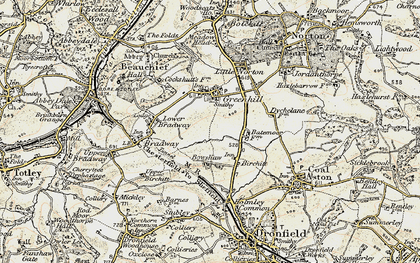 Old map of Lowedges in 1902-1903